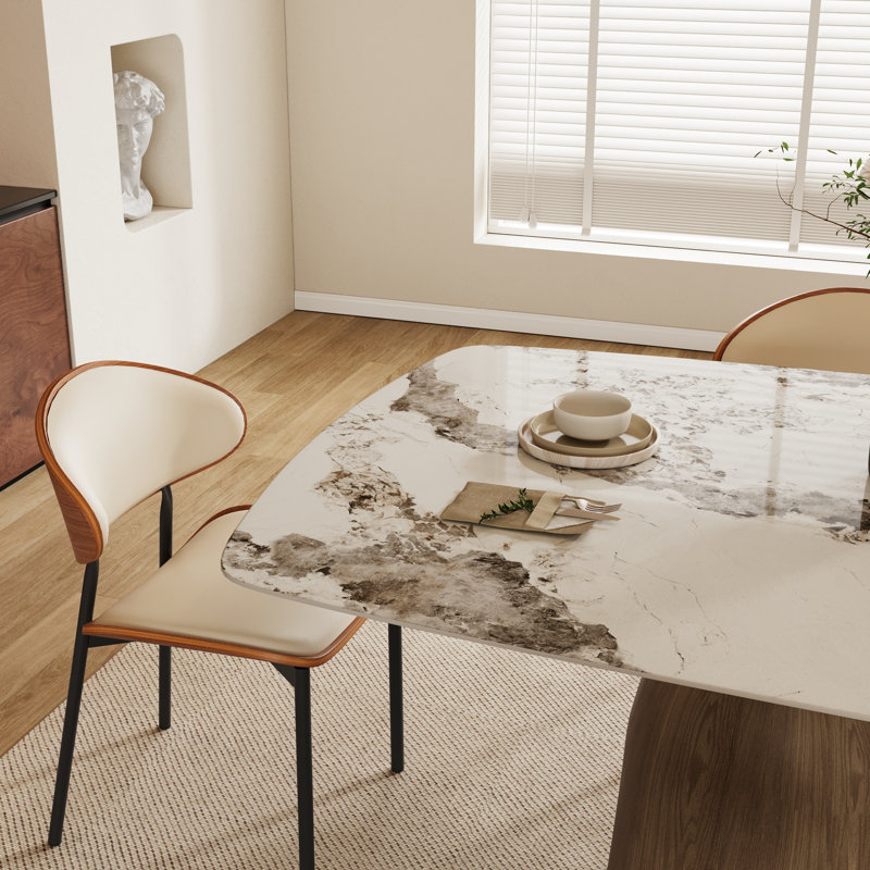 Grande table de salle à manger Amberly, H 29,53 po x L 93,7 po x l 43,31 po, Pandora