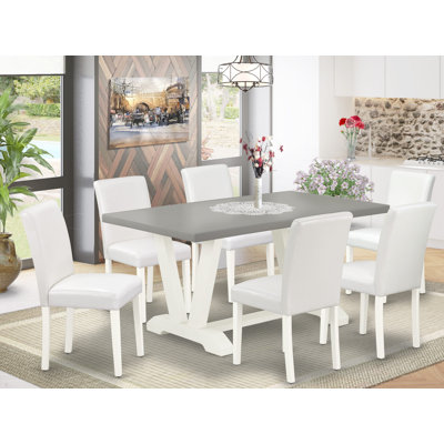 6 - Person Acacia Solid Wood Dining Set by Red Barrel Studio