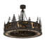 Elk At Dusk Downrod Ceiling Fan