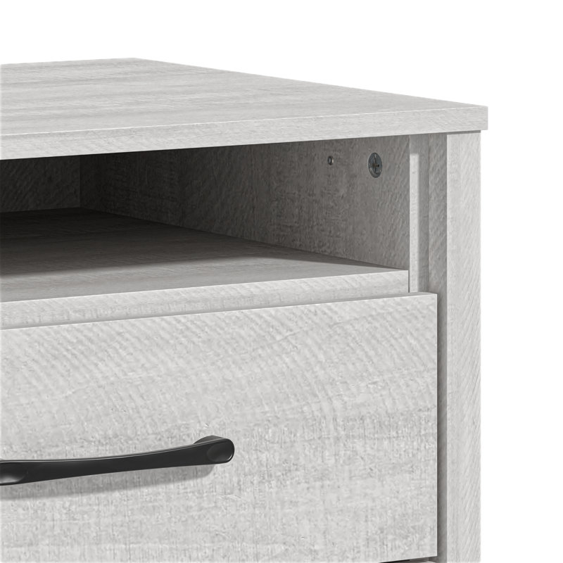 Allysyn Modern 3 Piece Bedroom Set, Dusty Gray Oak