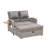 Bahia Tobago Outdoor Metal Chaise Lounge with Table , Cushion Included-481810028