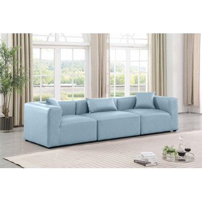 Canapé modulaire en similicuir 3 pièces Houswerth