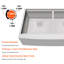 Évier de cuisine à tablier avant double cuve Blenzia 36 po, acier inoxydable calibre 16, 36 po x 21 po x 10 po
