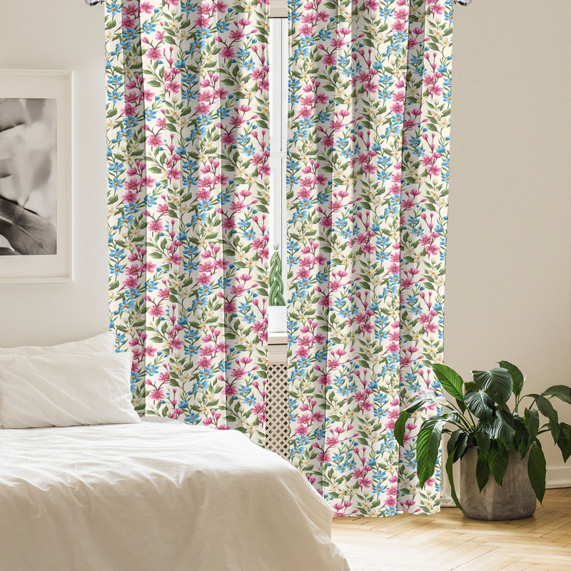 Rideaux à 4 panneaux East Urban Home, L 56 po x L 63 po