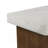 Square Side Table Top(Antique White) + Base (Natural)