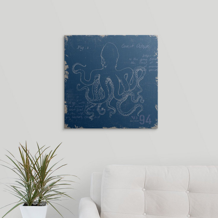 « i » par marco fabiano, impression Sea Study, H 35 po x l 35 po x P 1,5 po, Toile