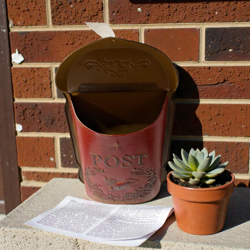 Red & Rust Post Box