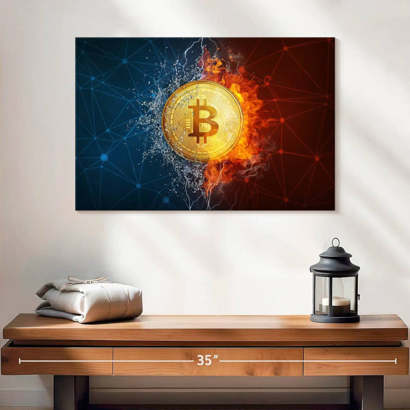 Dualité Bitcoin, H 16 po x l 24 po