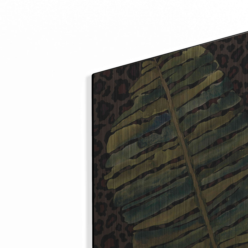 «Banana Leaf» par Cindy Jacobs, art mural en métal, H 16 po x l 12 po