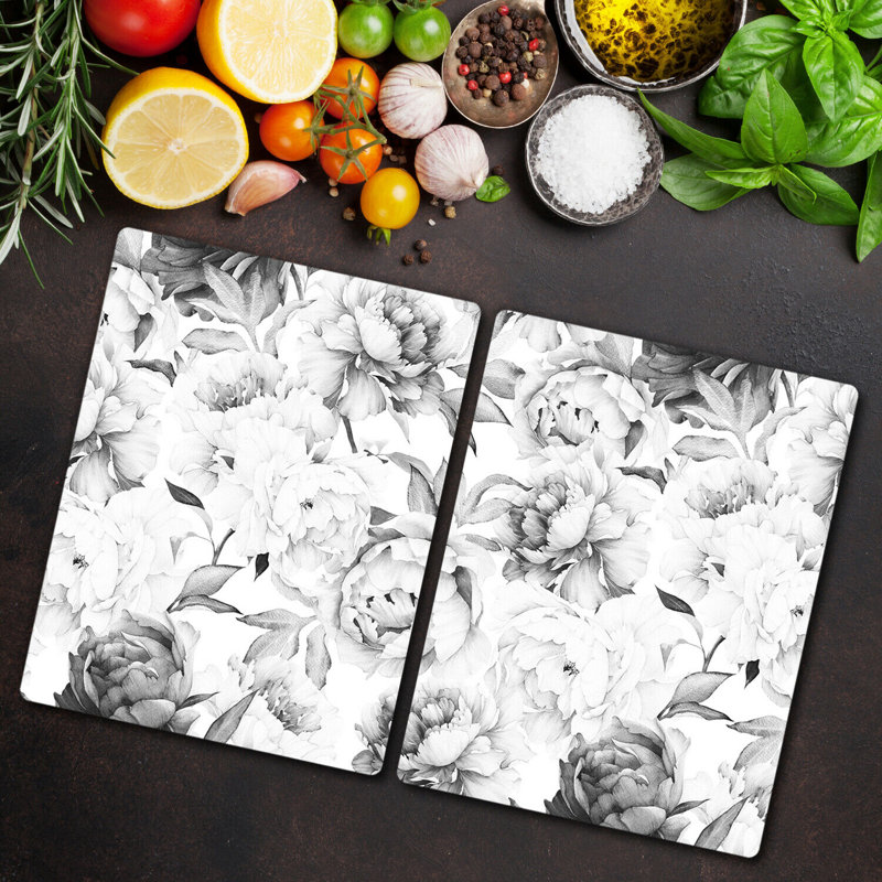 Markovich Flowers Light Roses Vintage Motive Chopping Board, 30cm L x 52cm W