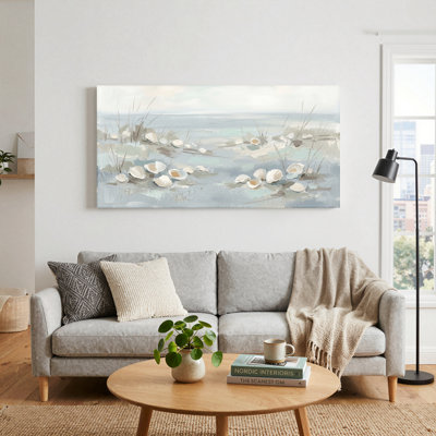 Beach Shells Canvas Wall Art Oil Painting Print Set Of 1
