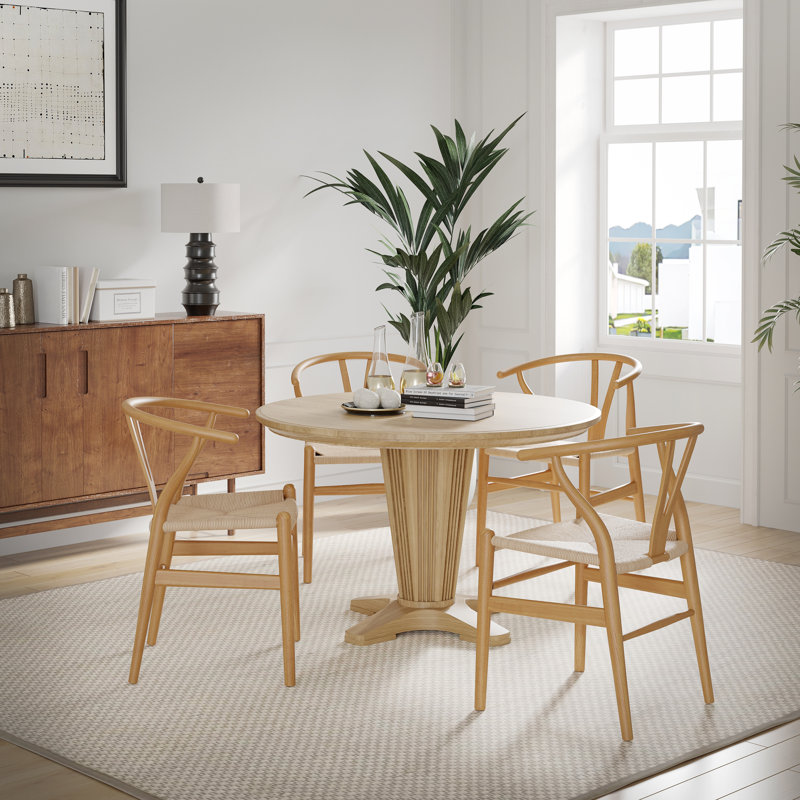 Chaise en bois massif Margo, Burlywood / beige