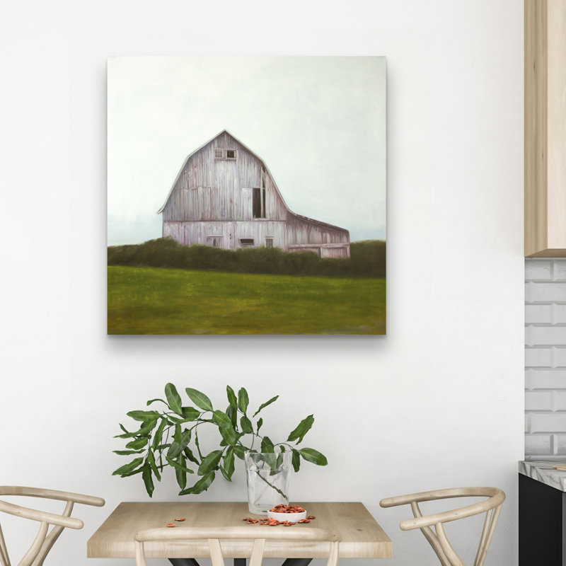 Rustic barn - 32"x32" art on canvas