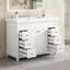 Freestanding Standard Single Vanity Bathroom Vanity With Resin Top