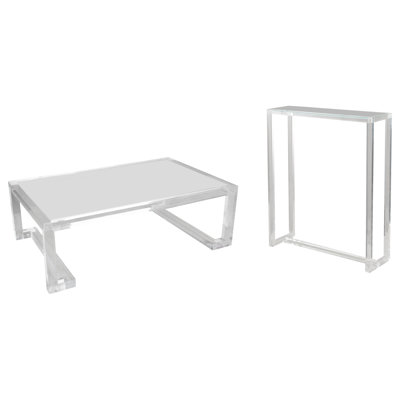 Ava Glass Top Coffee Table