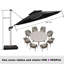 Legend 4m Cantilever Parasol With Base-1057803904