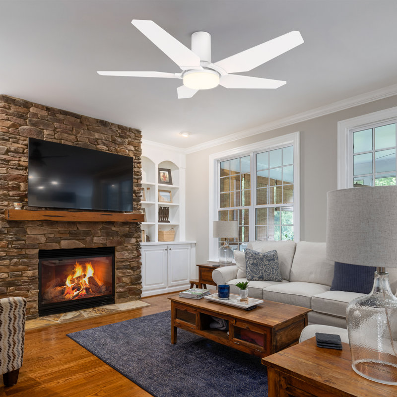 Ventilateur de plafond intelligent 48 pouces avec lumière