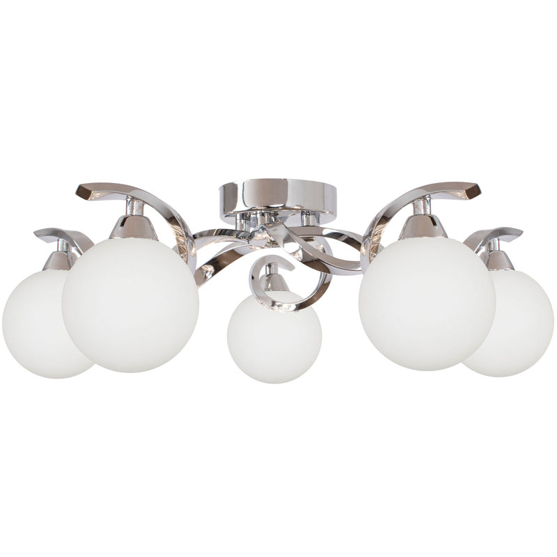 Bombo Glass Semi Flush Mount