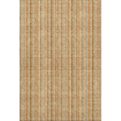 Premium Machine Washable Prisco Peach Rug