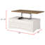 Table basse à plateau relevable avec 2 tables de bout Stapleton
