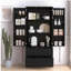 Armoire de rangement 72 po Modern Wavy Kitchen