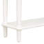 Console blanche By. 4 tiroirs et tablette ouverte. Finition pin rustique. Pin. Idéal pour les entrées, les salons et les couloirs. Assemblage rapide blanc. Style à 4 tablettes. Look rétro avec placage.-1258650790