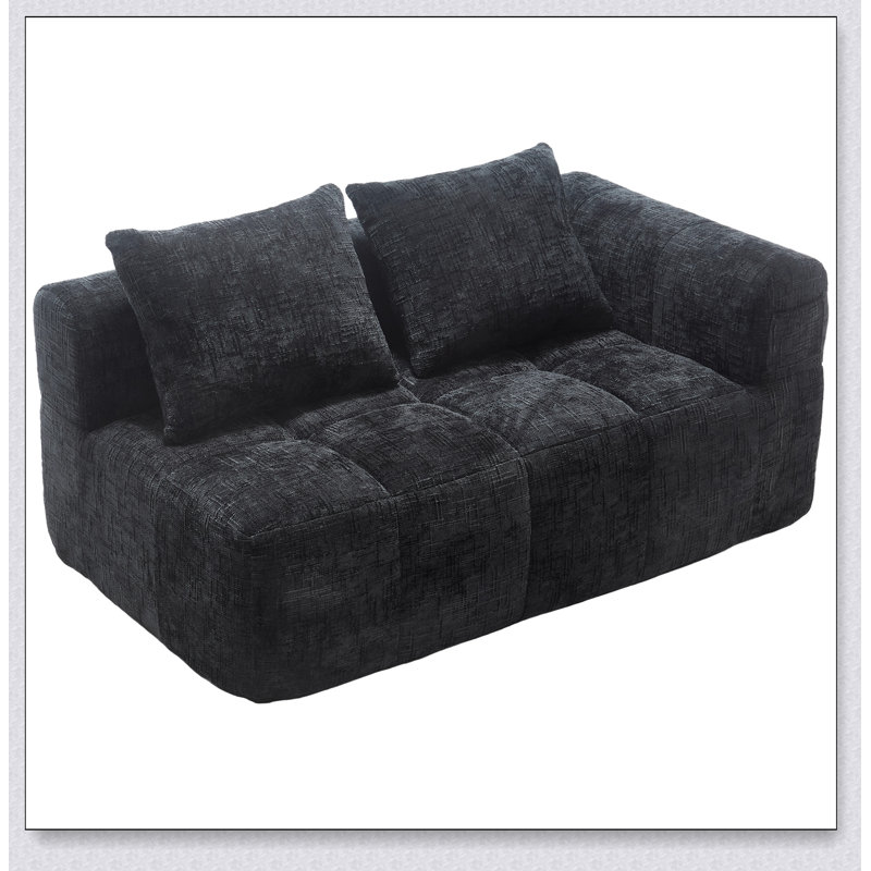 Canapé confortable en chenille pour la détente et le style dans n'importe quelle pièce, parfait pour une détente confortable et un décor élégant.