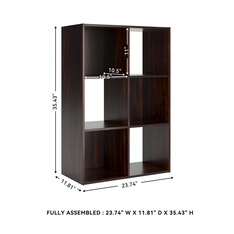 Rangement 6 cubes, (3 tablettes) H 35,43 po x l 23,74 po x P 11,81 po