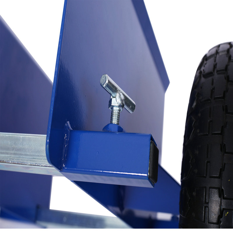 Chariot à panneau 600 lb Roues pneumatiques, Bleu