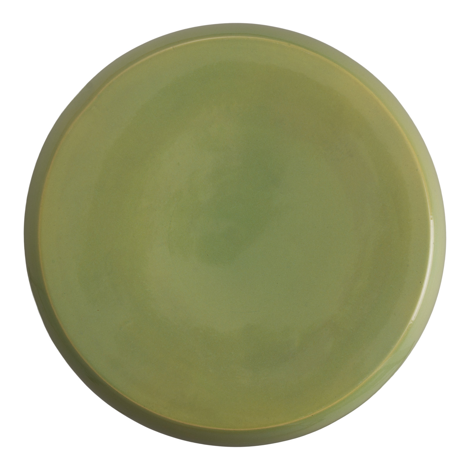 Abra Ceramic Accent Stool, Lime