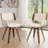 Hitney Faux Leather Swivel Dining Armchairs-1429654294