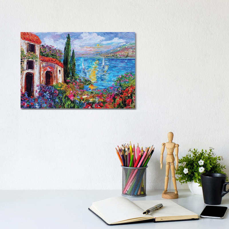 Amalfi Coast 1 Piece Wrapped Canvas Painting, 20.32 cm H x 30.48 cm W