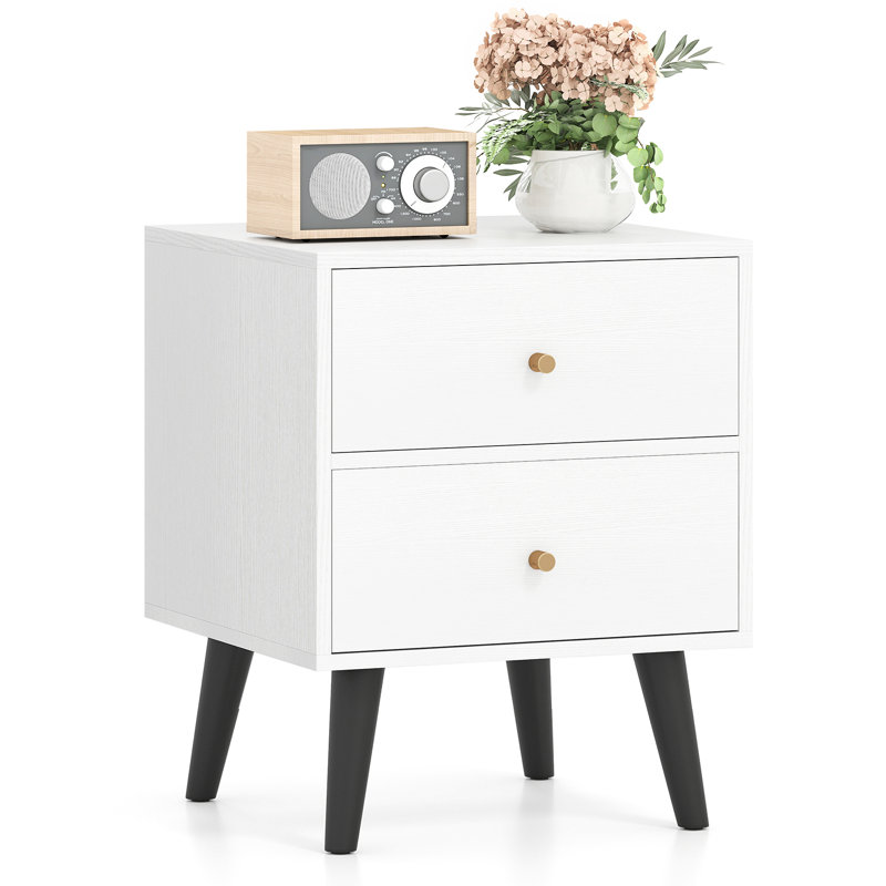 39cm W Manufactured Wood Bedside Table