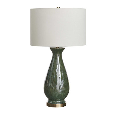 Uttermost Colestin Deep Green Table Lamp