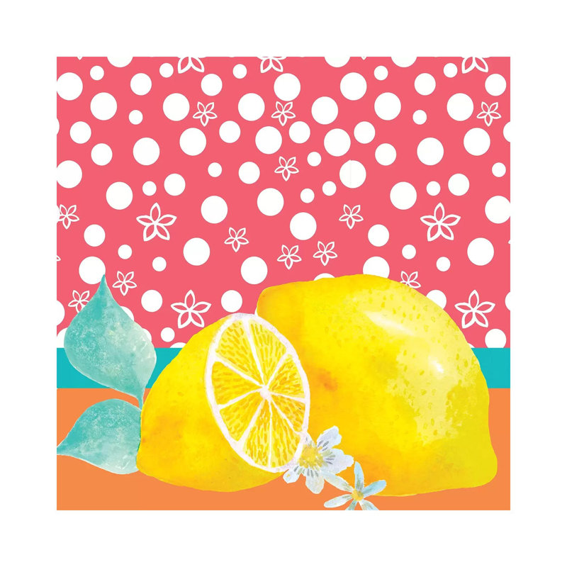 Lemon Inspiration I by Larisa Hernandez - Wrapped Canvas Painting, 66.04 cm H x 66.04 cm W x 1.91 cm D