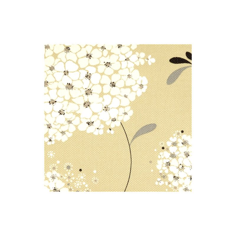 Coussin décoratif en coton fleuri Cyrus