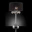 Lampe de table haute 30 "Venelle" Moiselle ", accents argent et cristal, abat-jour argenté-1492694690