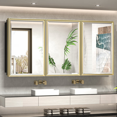 Armoire à pharmacie avec miroir et 3 tablettes Chouchanik