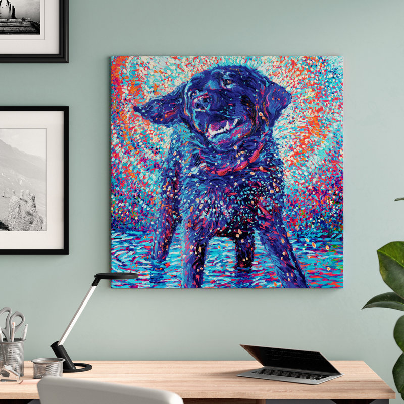 Canines & Colour by Iris Scott - Wrapped Canvas Print, 66.04 cm H x 66.04 cm W x 3.175 cm D