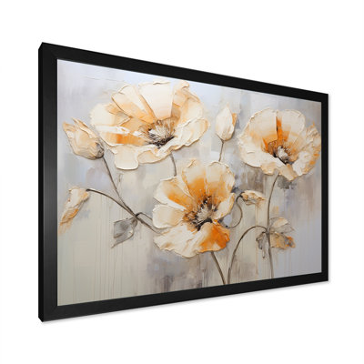 «Beige Poppy Meadow Melody VI» sur toile