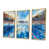 Toile avec cadre flottant or