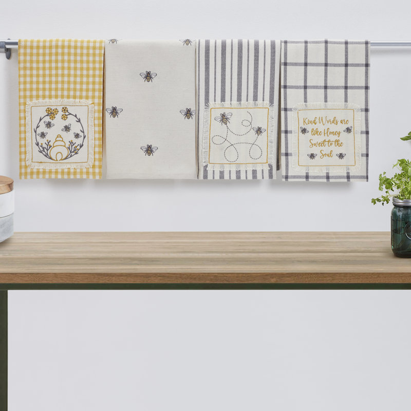 Cotton Embroidered Tea Towel Kitchen Towel
