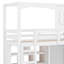 Lit mezzanine avec garde-robe, tablettes de rangement