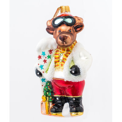 JOY SMALL FIGURINE 5'' Handmade Glass Hanging Figurine Ornament