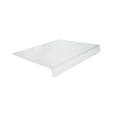 16 x 18 Acrylic Cutting Board with Counter Lip - Clear