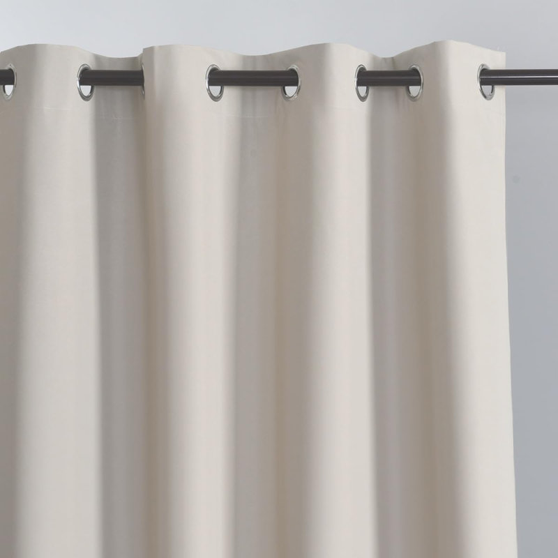1 Panel 100% Blackout Door Curtain, Beige