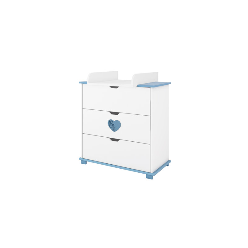 Enriquez Changing Table, White/Blue