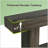 Rustic Farmhouse Console Table With U-Shaped Base-36128693