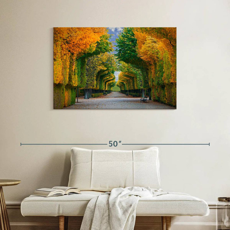 Alvord Autumn Tree Tunnel, 26" H x 39" W