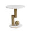 Ensemble de 2 tables de bout modernes pour le salon, ovales et rondes Modern Nesting en-130078432-130078436